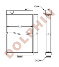 تحميل الصورة إلى عارض المعرض، KOMATSU Radiator - 1081 x 536 x 91 mm Radiator
