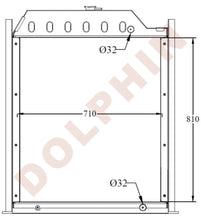 Load image into Gallery viewer, KOMATSU Radiator - Genset 6D110 - 810 x 710 x 92 mm
