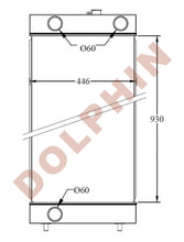 تحميل الصورة إلى عارض المعرض، KOMATSU Radiator - 930 x 446 x 107 mm Radiator
