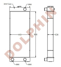 تحميل الصورة إلى عارض المعرض، KOMATSU Radiator - 980 x 443 x 126 mm Radiator
