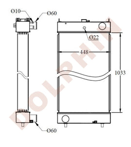 Pc450 Radiator KOMATSU Radiator - WA450 WHEEL LOADER, PC350-7, PC400-7, PC450-7 - 103 ...