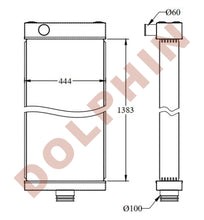 Load image into Gallery viewer, KOMATSU Radiator - Dump Truck HD785-7 - 1383 x 444 x 126 mm - Radiator
