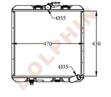 تحميل الصورة إلى عارض المعرض، LAND ROVER RADIATOR - 2.3 (1971-) 430 x 470 x 45 mm Radiator
