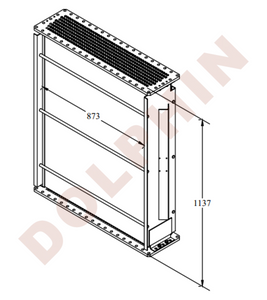 Loco Core 8 Row Mechanical Bond Radiator Core