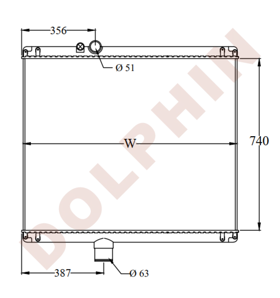 Ch.35 Radiator MACK Radiator - CH Series, CX Vision - 740 x 1011 x 45 mm | Dolphin ...