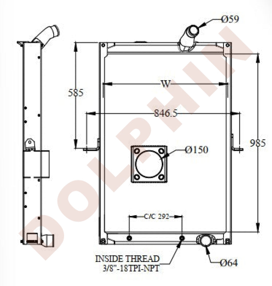 MACK Radiator - MACK MRU Series (2010-2007) 985 x 697 x 54 mm | Dolphin ...