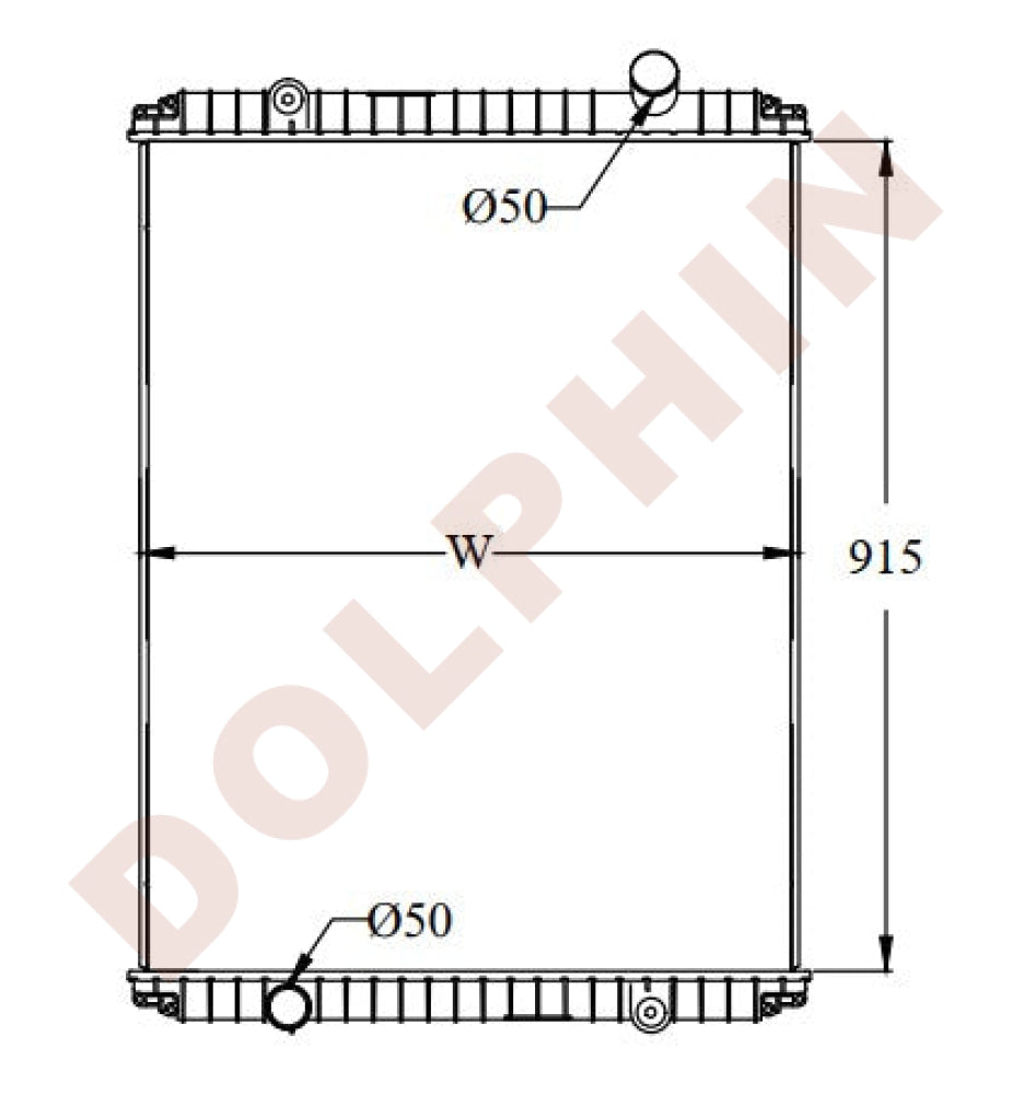MACK Radiator - MACK VISION, CX613 MODELS (2000-2006) 915 x 740 x 52 m ...