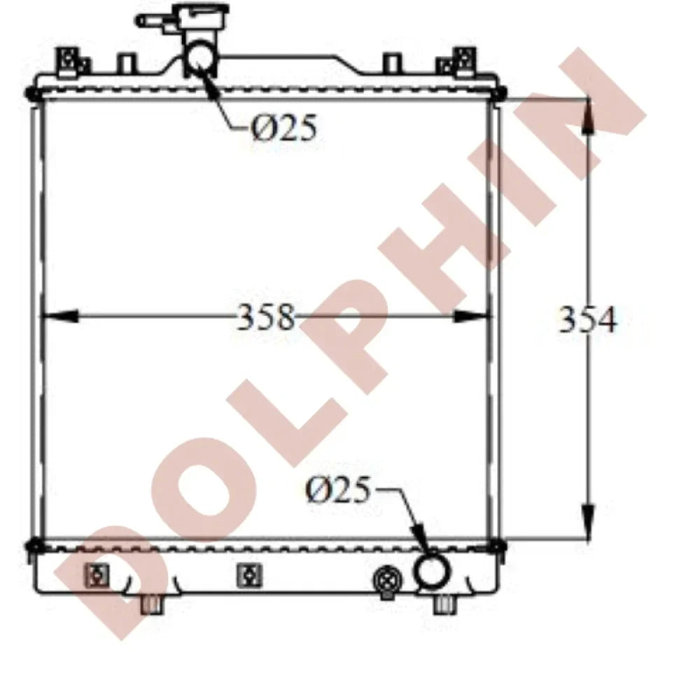 MARUTI Radiator - MARUTI ALTO, WAGON R - 354 x 376 x 16 mm | Dolphin ...