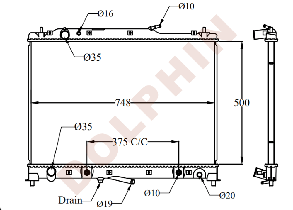 MAZDA Radiator, | Dolphin Catalogue