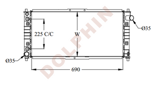 Mazda Radiator 1991-1997