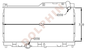 Mazda Radiator 1992-