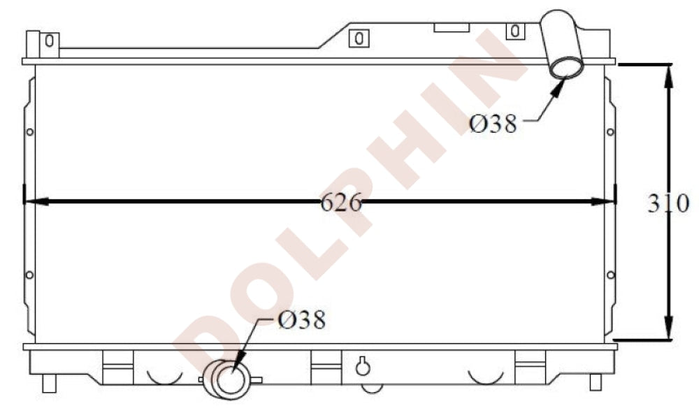 Mazda Radiator 1992-