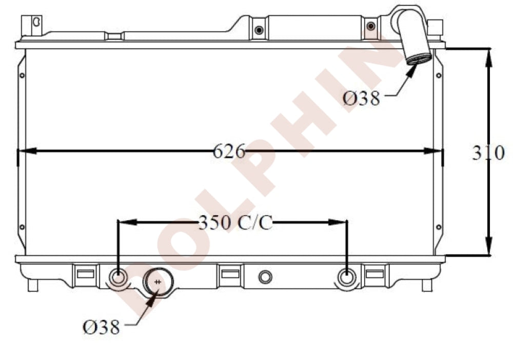 Mazda Radiator 1992-