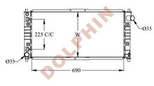 تحميل الصورة إلى عارض المعرض، MAZDA RADIATOR - 2.2 i 16V 2.5 i V6 2.0 i V6 24V (1991-1997) 690 x 338 x 24 mm Radiator
