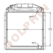 Load image into Gallery viewer, MERCEDES Radiator 571 x 597 x 76 mm Radiator

