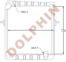 تحميل الصورة إلى عارض المعرض، MERCEDES Radiator 724 x 597 x 76 mm Radiator
