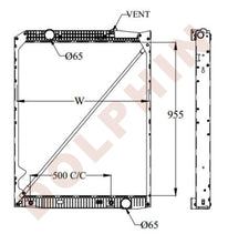تحميل الصورة إلى عارض المعرض، MERCEDES Radiator 955 x 835 x 54 mm Radiator

