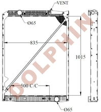 تحميل الصورة إلى عارض المعرض، MERCEDES Radiator - ACTROS 1832 3357 (1996-) 1015 x 835 x 54 mm - Radiator
