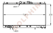 تحميل الصورة إلى عارض المعرض، MITSUBISHI Radiator 1996- Aluminum Plastic / 375 x 718 x 16 mm Radiator
