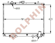 Load image into Gallery viewer, MITSUBISHI RADIATOR - 2.5 TD (1996-) 425 x 598 x 32 mm Radiator
