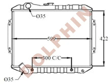 Cargar imagen en el visor de la galería, MITSUBISHI RADIATOR - 3.0 i (1988-1994) 422 x 599 x 45 mm Radiator
