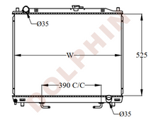 تحميل الصورة إلى عارض المعرض، MITSUBISHI RADIATOR - 3.2 DID (2000-) 525 x 698 x 24 mm Radiator
