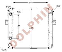 Load image into Gallery viewer, MITSUBISHI Radiator - Forklift - 448 x 468 x 50 mm Radiator
