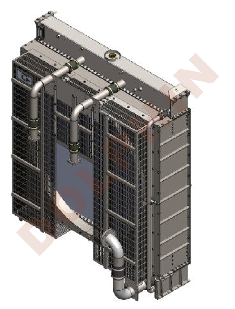 MITSUBISHI Radiator MITSUBISHI S12R PTA 1220kw STANDBY 1500rpm Over All Size 2299 x 1910 x 938 mm Radiator