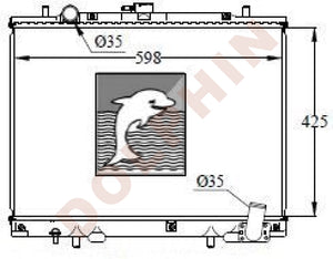 Mitsubishi Radiator Year 1996-2001