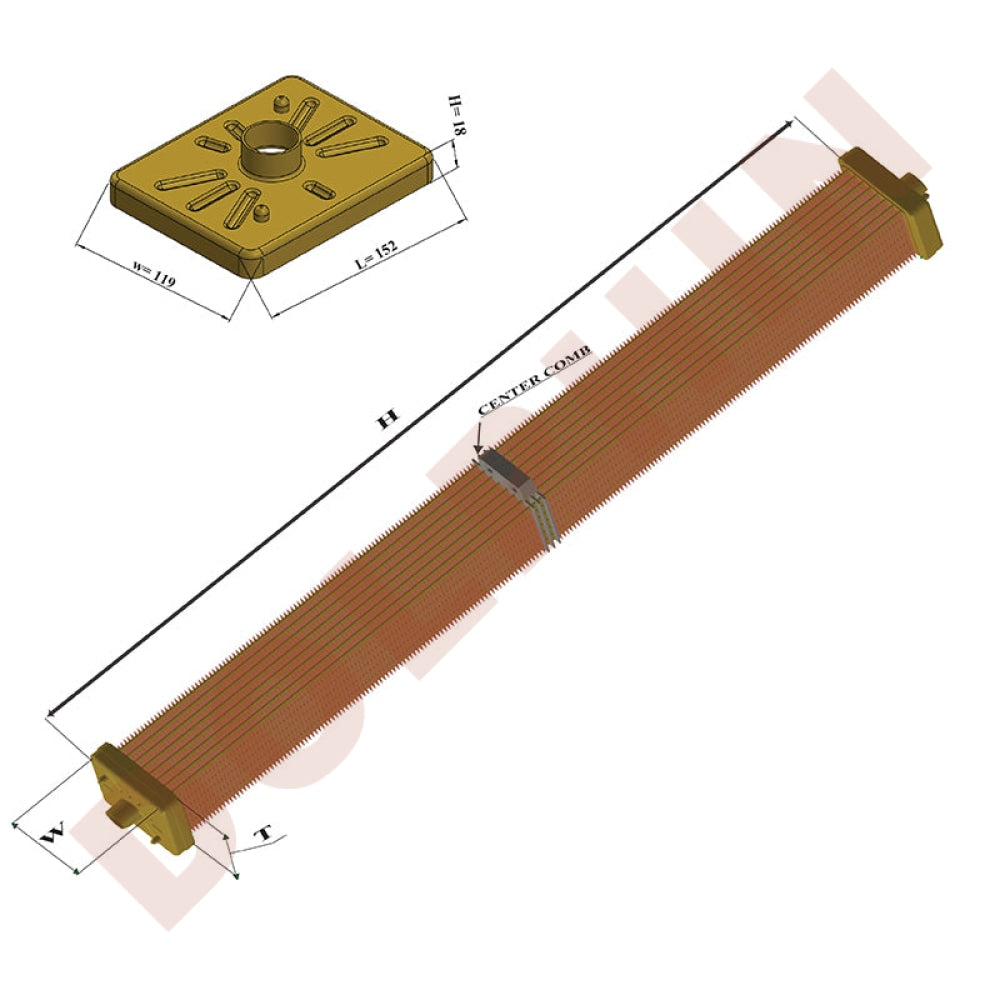 Modular Panel For Caterpillar Radiator