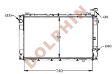 تحميل الصورة إلى عارض المعرض، NISSAN RADIATOR - 4.2 L (1993-) 740 x 458 x 30 mm Radiator
