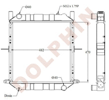 Cargar imagen en el visor de la galería, NISSAN Radiator - 470 x 482 x 45 mm Radiator
