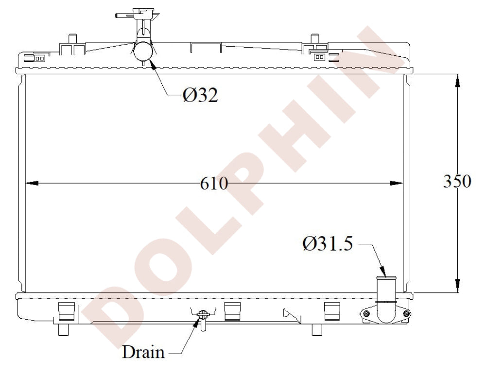 Oil Cooler - HYDRAULIC OIL COOLER - 1055 x 572 x 113 mm Radiator