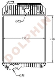 PERKINS Radiator - Screening Plant - 490 x 452 x 101 mm | Dolphin Catalogue