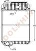 PERKINS Radiator - Screening Plant - 490 x 452 x 101 mm
