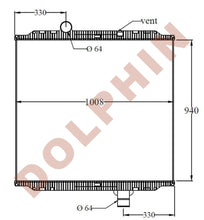 تحميل الصورة إلى عارض المعرض، PETERBILT Radiator - 357 365 367 567 (2008-2015) 940 x 1008 x 48 mm - Radiator
