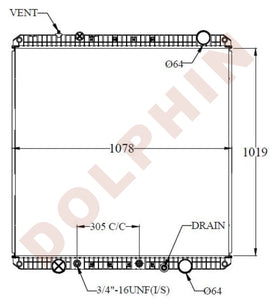 Radiator For Freightliner Year 2008-2015