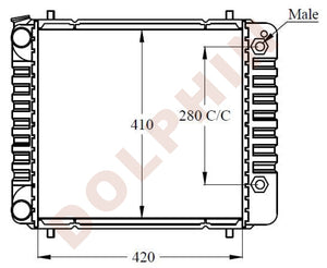 Radiator For Land Rover Year 1994-1998