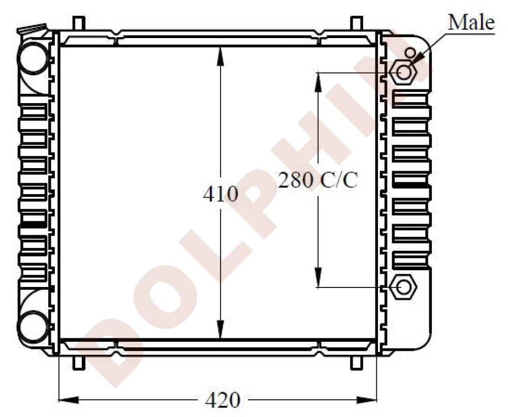 Radiator For Land Rover Year 1994-1998