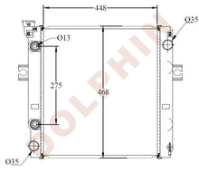 Load image into Gallery viewer, MITSUBISHI Radiator - Forklift - 448 x 468 x 50 mm
