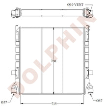 Load image into Gallery viewer, SCANIA Radiator 1981- 715 x 760 x 76 mm Radiator
