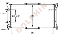 تحميل الصورة إلى عارض المعرض، SUBARU Radiator - 1.8 I 2.2 i (1994-1998) 673 x 358 x 24 mm - Radiator
