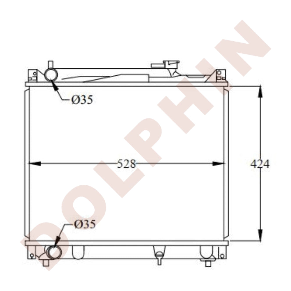 SUZUKI Radiator - 2.0 i, 2.0 i 16V, 2.5 i V6 24V, 2.0 i V6 24V (1997 ...