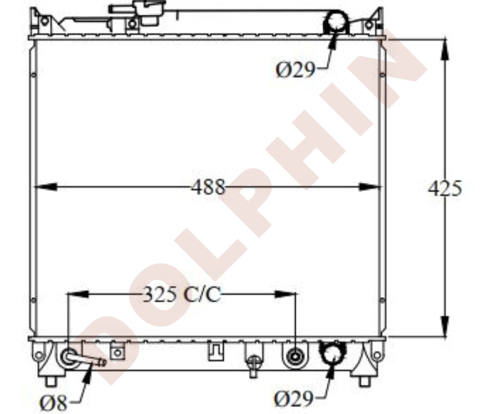SUZUKI Radiator - 2.0 i, 2.0 i 16V, 2.5 i V6 24V, 2.0 i V6 24V (1997 ...