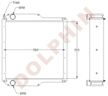 Load image into Gallery viewer, THWAITES Radiator - 553 x 583 x 101mm Radiator
