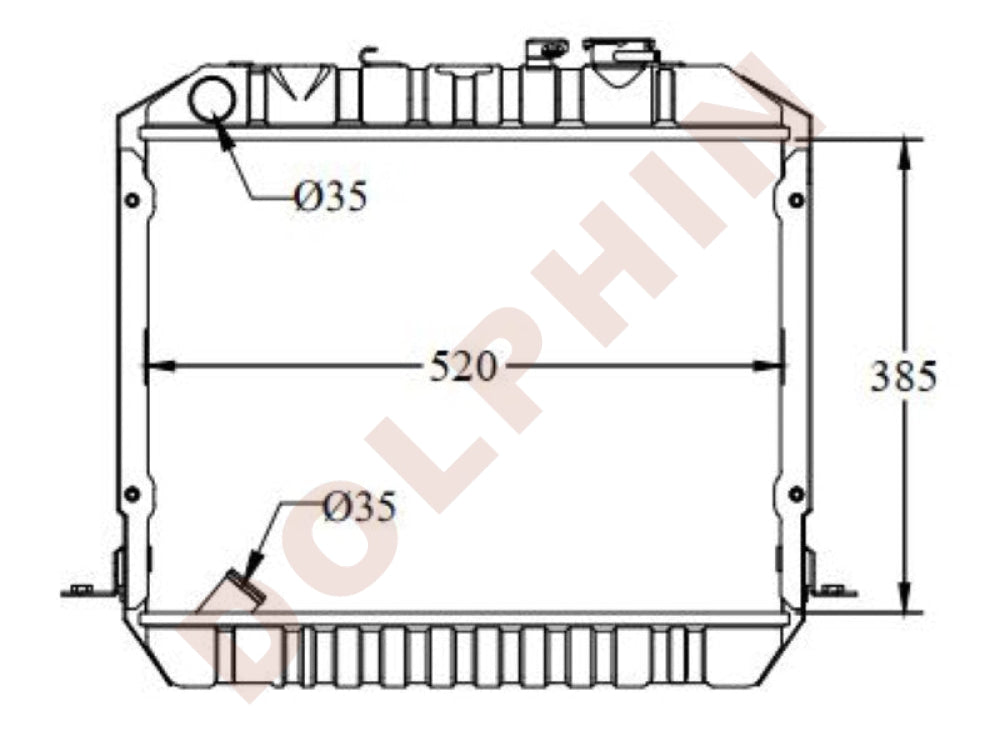 Toyota Radiator 1985-1987