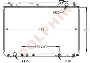 Toyota Radiator 1997-2000