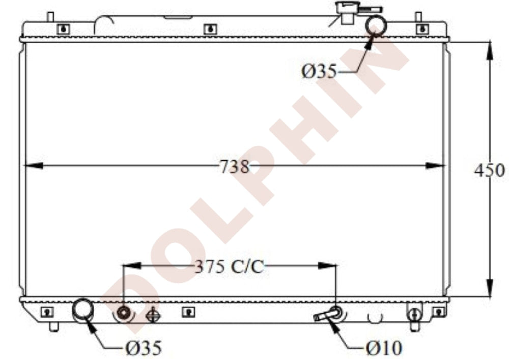 Toyota Radiator 1997-2000