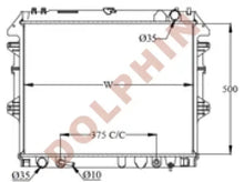 تحميل الصورة إلى عارض المعرض، TOYOTA RADIATOR - 2.0 i 16V (2005-) 500 x 648 x 26 mm Radiator
