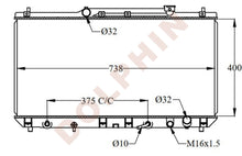 Cargar imagen en el visor de la galería, TOYOTA RADIATOR - 2.2i 16V (1996-) 400 x 738 x 30 mm Radiator
